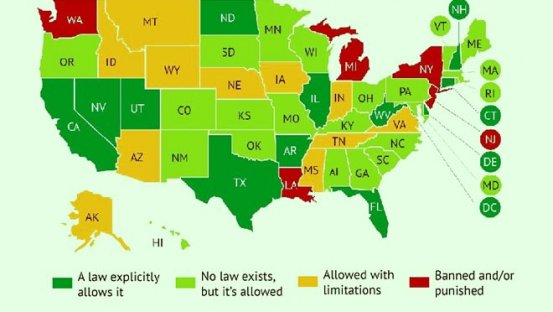 美国试管婴儿合法州，哪个州合法？